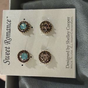 SALE WAS $29 NOW $16 SWEET ROMANCE 2 PAIR SWEET ROMANCE EARRINGS